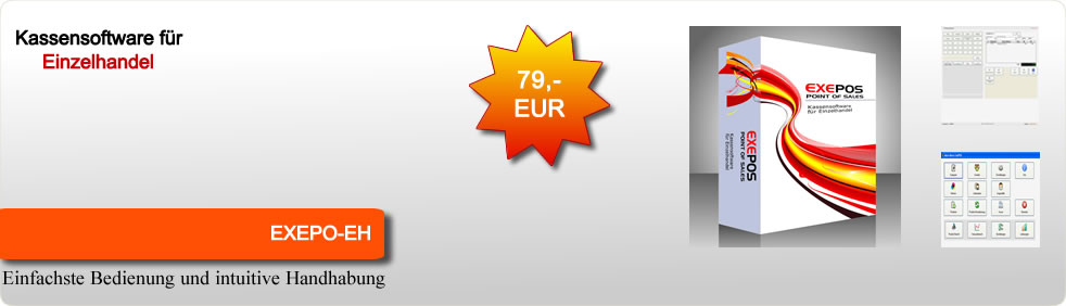 Exepos Kassen-Software für den Einzelhandel