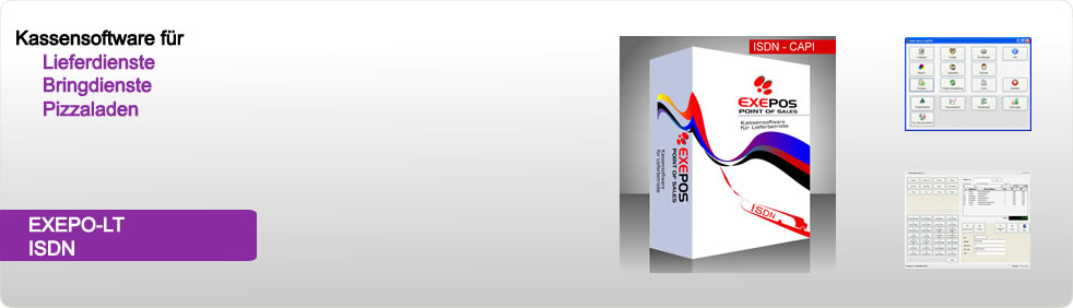 Exepos Liefer-Software mit ISDN-Anbindung